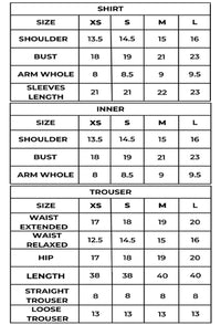 Iris Shrug – Peach 3PC Cambric Set (Shrug + Inner + Trouser)