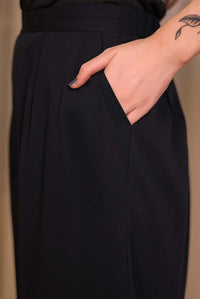 Black Tapered Trouser